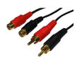 2x Phono Extension Cable
