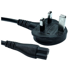 Cloverleaf Power Cable UK Plug to C5 1.8m