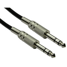 6.35mm Jack Cable 6m Male to Male TRS Nickel Plated