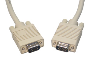VGA to VGA Cable 5m Triple Shielded Beige
