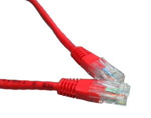 0.25M CAT6 UTP PVC Inj Moulded Cable Red