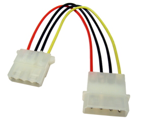 Extension Cable 5.25" Molex Male to Female