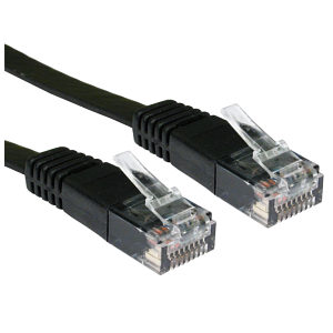 10M CAT5e Flat Network Cable Black