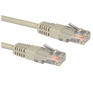 50M Ethernet Cable CAT5e UTP Full Copper 26AWG Grey