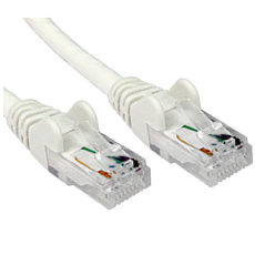 CAT5e Network Ethernet Patch Cable WHITE 1m