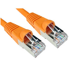 CAT6A Network Cable 1.5m Orange Shielded