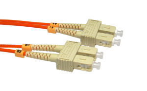 0.5m OM2 Fibre Optic Cable SC-SC orange 50/125