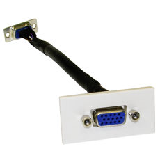 VGA Faceplate Module with 15cm Stub Cable