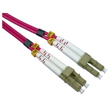 0.5m OM4 Erika Violet Fibre Optic Network Cable LC-LC 50/125