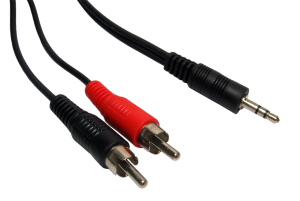 1.2m 3.5mm Stereo to 2x Phono Cable