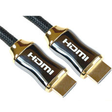 Nylon Braided Premium Gold HDMI Cable 1m