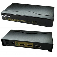 NEWlink 2 Port HDMI V2 4k@60Hz Splitter with Audio Output