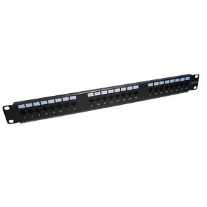 24-Port CAT6 Punch Down Patch Panel