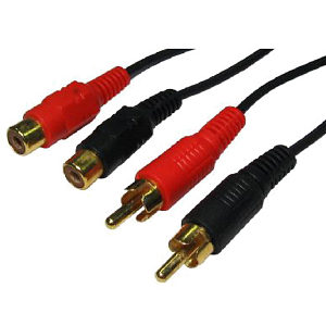 3m 2x Phono Extension Cable