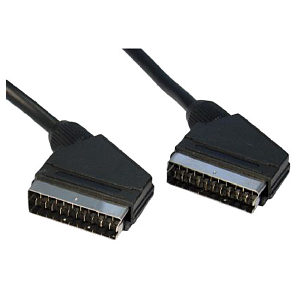 15m SCART to SCART Cable Gold 15m