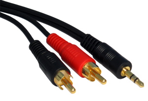 1.5m 2x Phono to 3.5mm Jack Cable