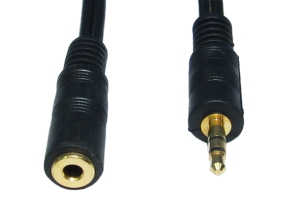 3.5mm Male Jack Plug to Female Socket Cable 3m