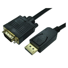 2m Displayport Male To VGA Male Cable