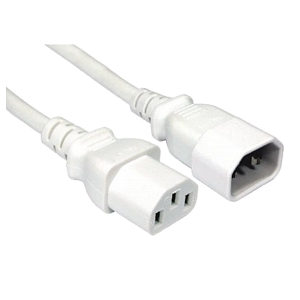 C13 to C14 Power Extension Cable 3m White