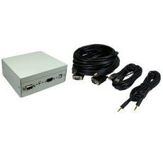 4 Port Multimedia Metal Box with AV Modular Couplers 5m Cables