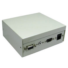 4 Port Desk Wall Mount Metal Box with AV / RJ45 Modular Couplers