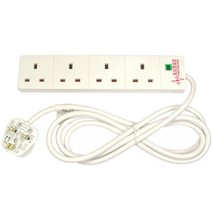 4 Socket Surge Protected Extension Lead 5m BS Approved