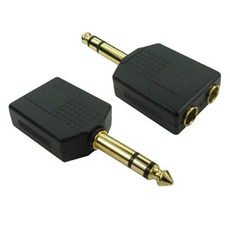 6.35mm 1/4 Inch Jack Splitter 6.35mm Male to 2x 6.35mm Female