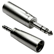 6.35mm Stereo Male to XLR Male Adapter