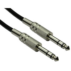 6.35mm Jack Cable 10m Male to Male TRS Nickel Plated