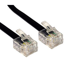 10m ADSL Modem Cable RJ11 Black