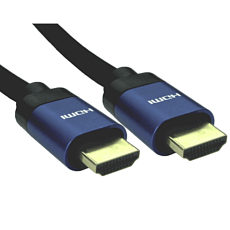 0.5m 8k HDMI Cable - HDMI 2.1 48gbs Blue Connectors 8k 60Hz