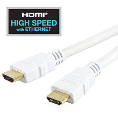 1m White HDMI Cable High Speed with Ethernet 1.4 2.0
