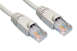 10m Snagless CAT5e Patch Cable Grey 24 AWG