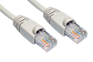 3m Snagless CAT5e Patch Cable Grey 24 AWG