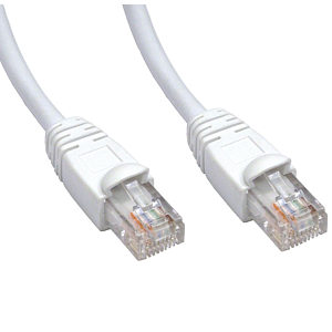 3m Snagless CAT5e Patch Cable White 24 AWG