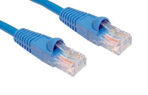 3m LSZH Snagless CAT5e Patch Cable Blue 24 AWG