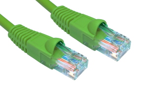 5m LSZH Snagless CAT5e Patch Cable Green 24 AWG