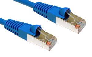5m CAT5e Shielded Snagless Patch Cable Blue 26 AWG