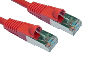 3m CAT5e Shielded Snagless Patch Cable Red 26 AWG