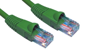 1m Snagless CAT6 Patch Cable Green 24 AWG