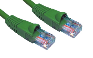 3m LSZH Snagless CAT6 Patch Cable Green 24 AWG