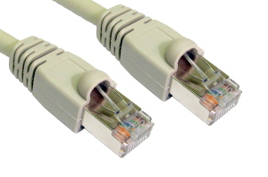3m CAT6 Shielded Snagless Patch Cable Grey 26 AWG