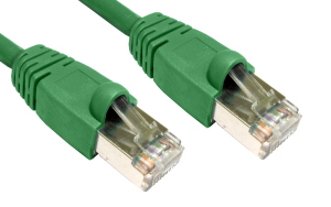 3m CAT6 Shielded Snagless Patch Cable Green 26 AWG