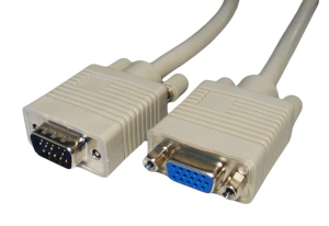 0.5m VGA Extension Cable Triple Shielded VGA-Male to Female