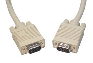 VGA to VGA Cable 2m Triple Shielded Beige