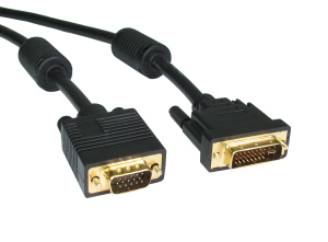 5m DVI-A to SVGA Cable