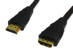 HDMI v1.4 1080p Ethernet 3D HDTV AV LED Male To Female Extension Cable 2M 3M 