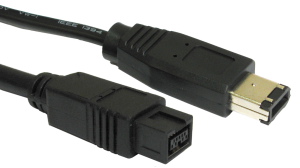 Firewire 800 to 400 9pin to 6pin 2m
