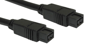 IEEE1394B 9 Pin-9 Pin Cable 3m Black