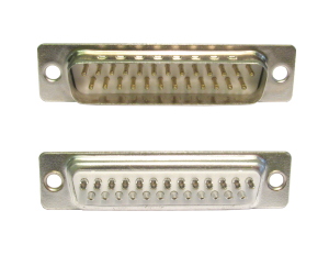 D25 male connector solder type